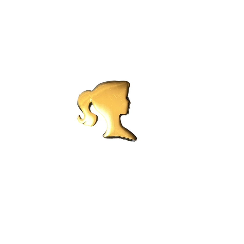 Mattel Barbie Club Member 1998 Gold Silhouette Brooch